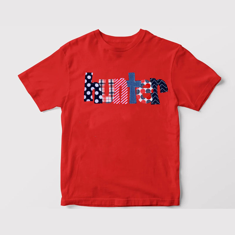 [Youth Shirt / 2-14 Years]Personalized July 4th Style T Shirt