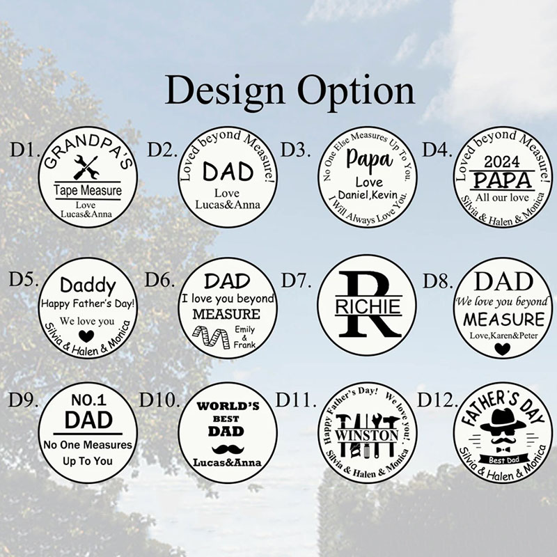 Personalized Engraved Tape Measuring Gift for Dad,Father's Day Gift