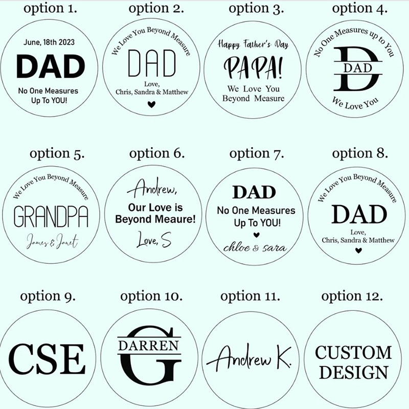 Personalized Gifts for Dad Husband Grandpa Tape Measures