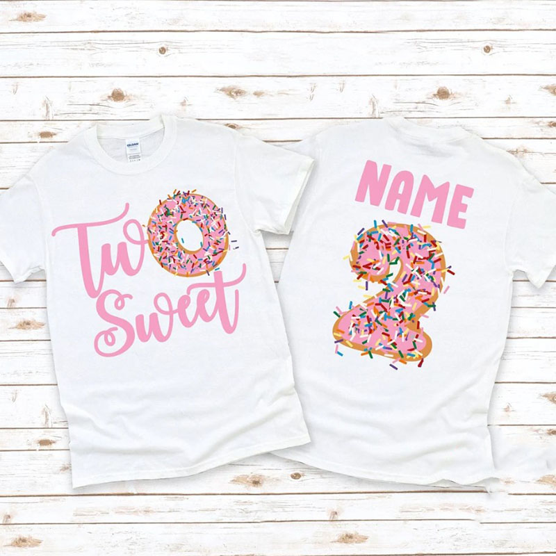 2nd Birthday Two Sweet Donut Youth Shirt