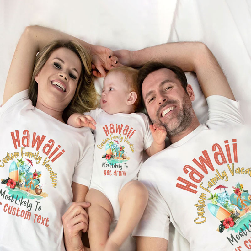 [Adult Tee]Hawaii Family Matching Shirt for Vacation TShirt
