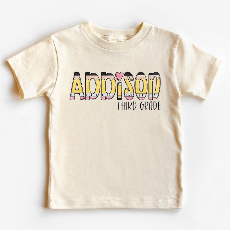 Personalized Back to School Kids Shirt Custom Name