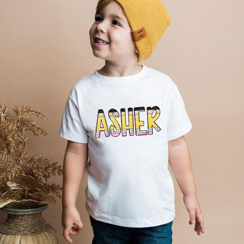 Personalized Back to School Kids Shirt Custom Name