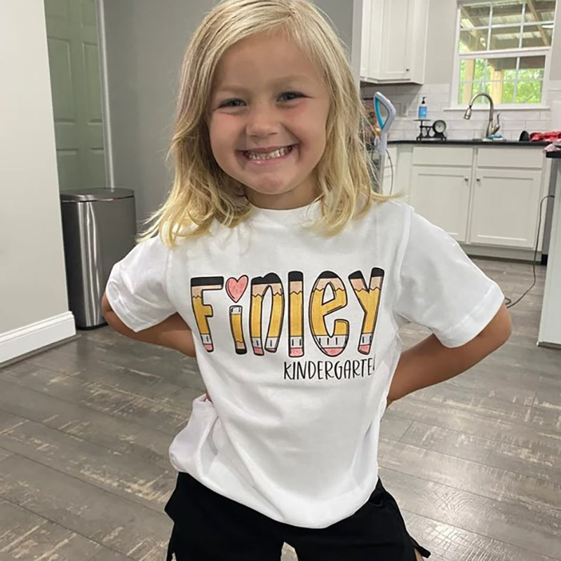 Personalized Back to School Kids Shirt Custom Name