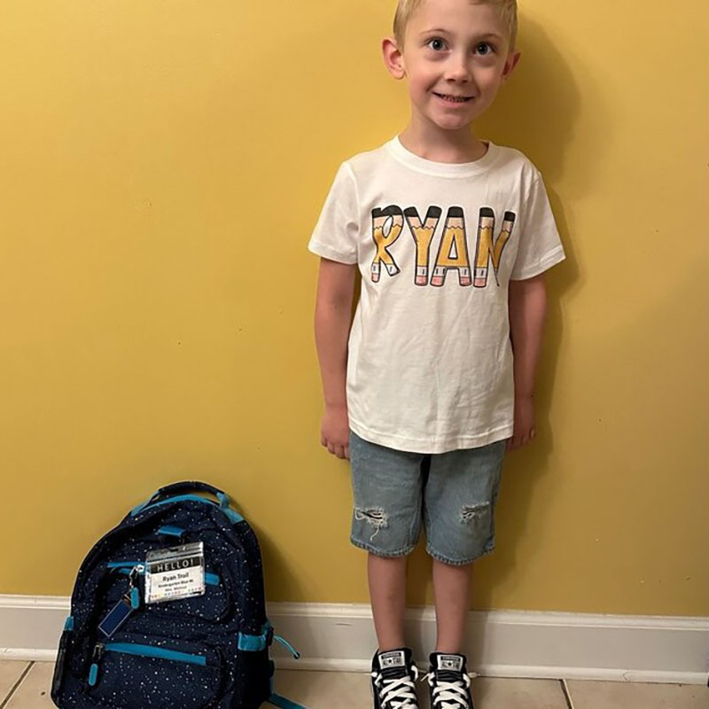 Personalized Back to School Kids Shirt Custom Name