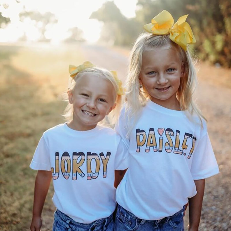 Personalized Back to School Kids Shirt Custom Name