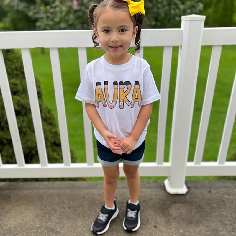 Personalized Back to School Kids Shirt Custom Name