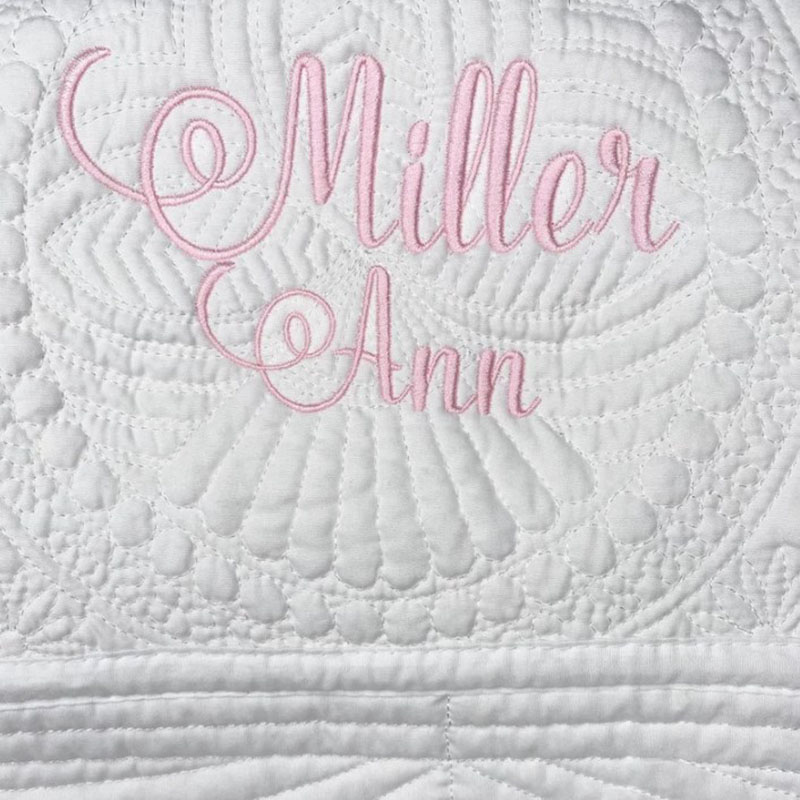 Personalized Baby Quilt Blanket, Monogrammed Baby Quilt Blanket