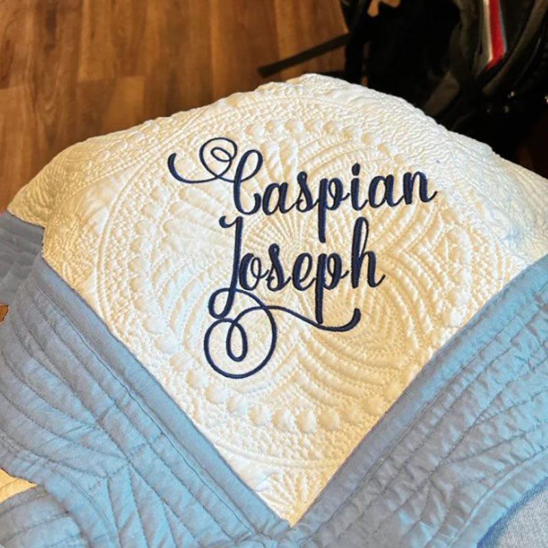 Personalized Baby Quilt Blanket, Monogrammed Baby Quilt Blanket
