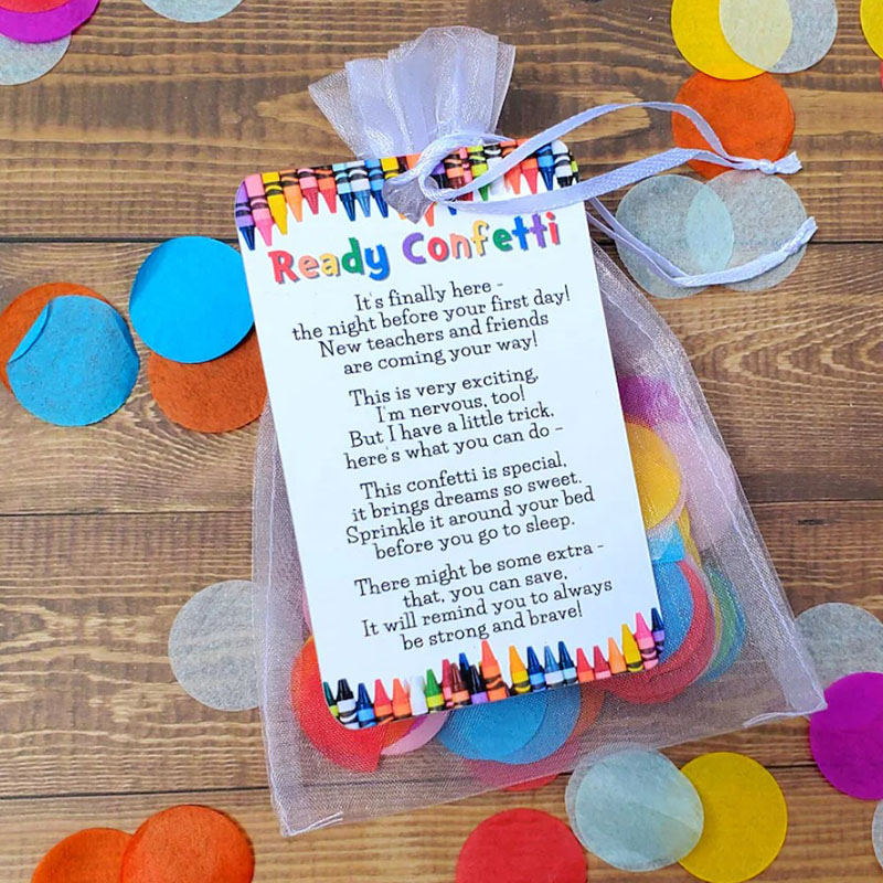 Ready Confetti Back to School Child Preschool Present