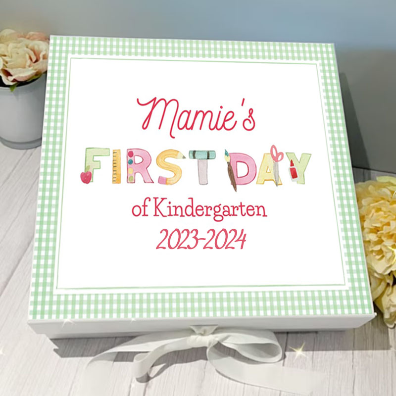 Personalized First/Last Day of School Back to School Gift Box
