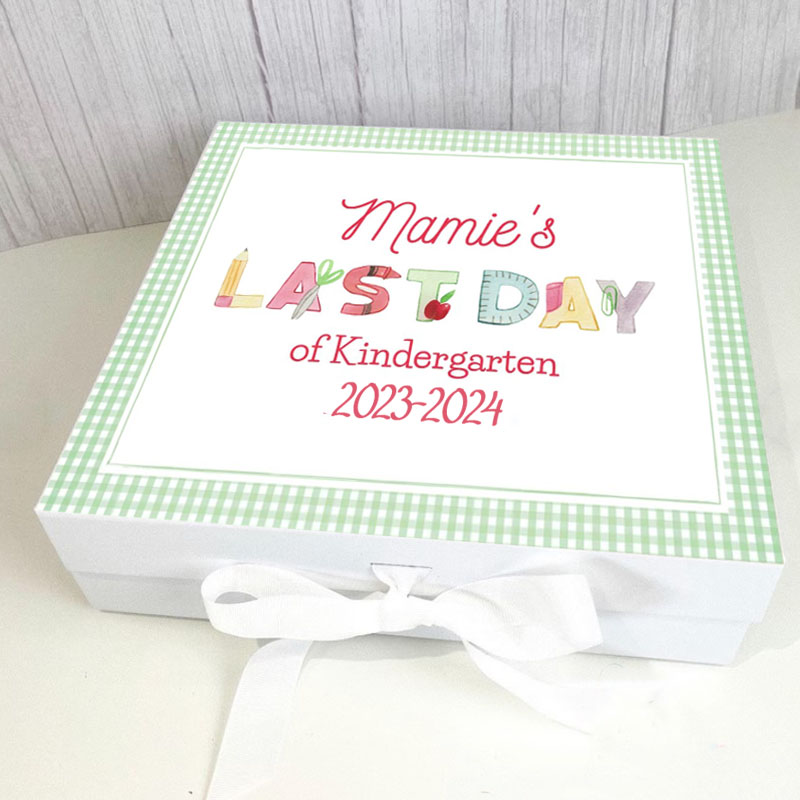 Personalized First/Last Day of School Back to School Gift Box
