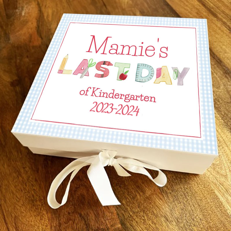 Personalized First/Last Day of School Back to School Gift Box