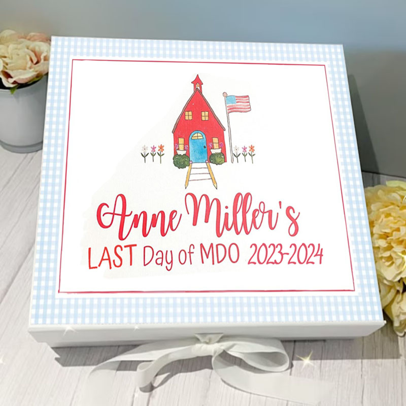 Personalized School Sign Back to School Gift Box