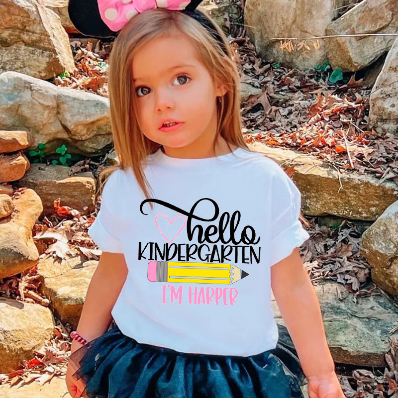 [Youth Shirt / 2-14 Years] Hello Kindergarten First Day Of School T Shirt