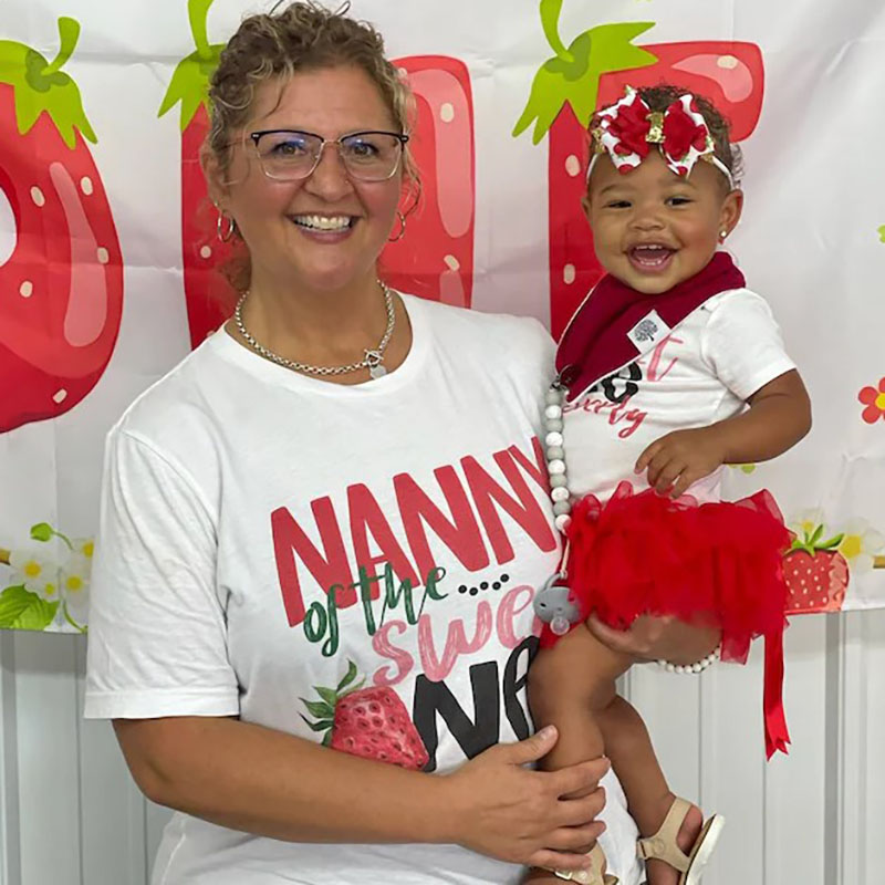 [Baby Bodysuit]Sweet One Strawberry Birthday Onesie