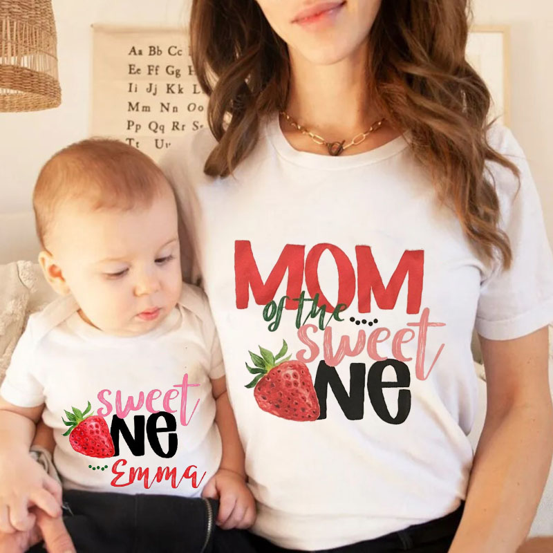 [Adult Tee]Sweet One Strawberry Birthday TShirt