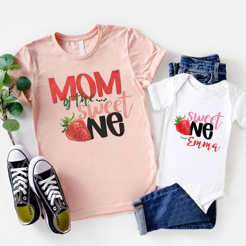 [Adult Tee]Sweet One Strawberry Birthday TShirt