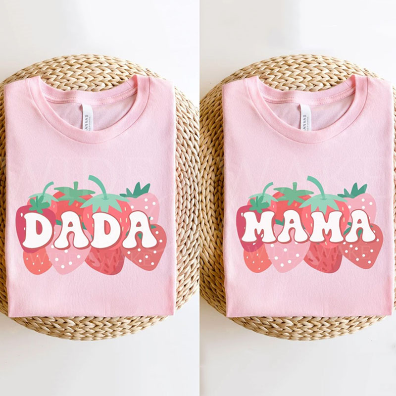 [Adult Tee]Berry First Birthday Family Matching T-shirt