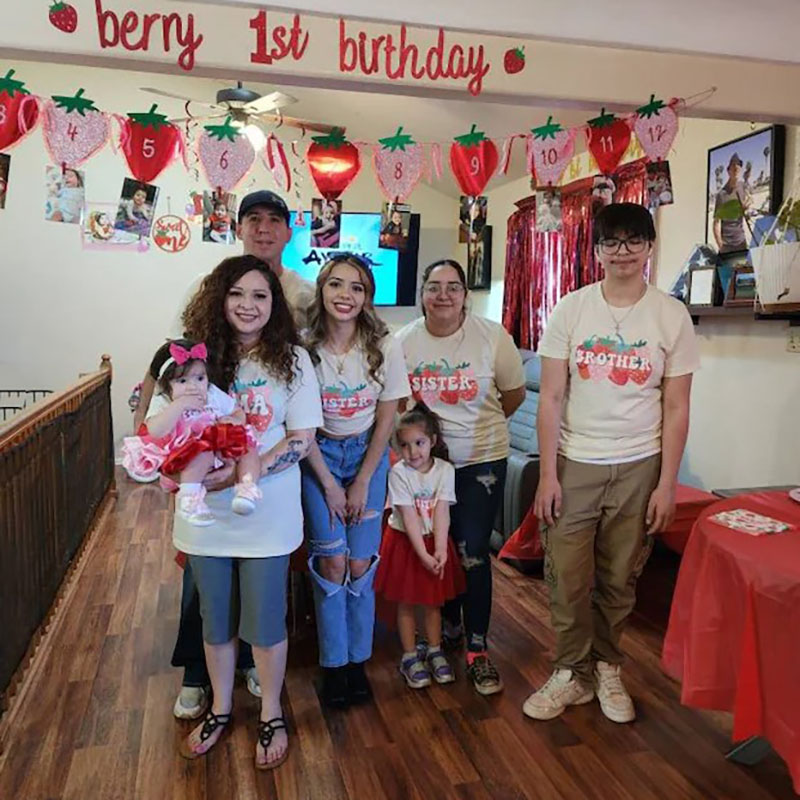 [Adult Tee]Berry First Birthday Family Matching T-shirt