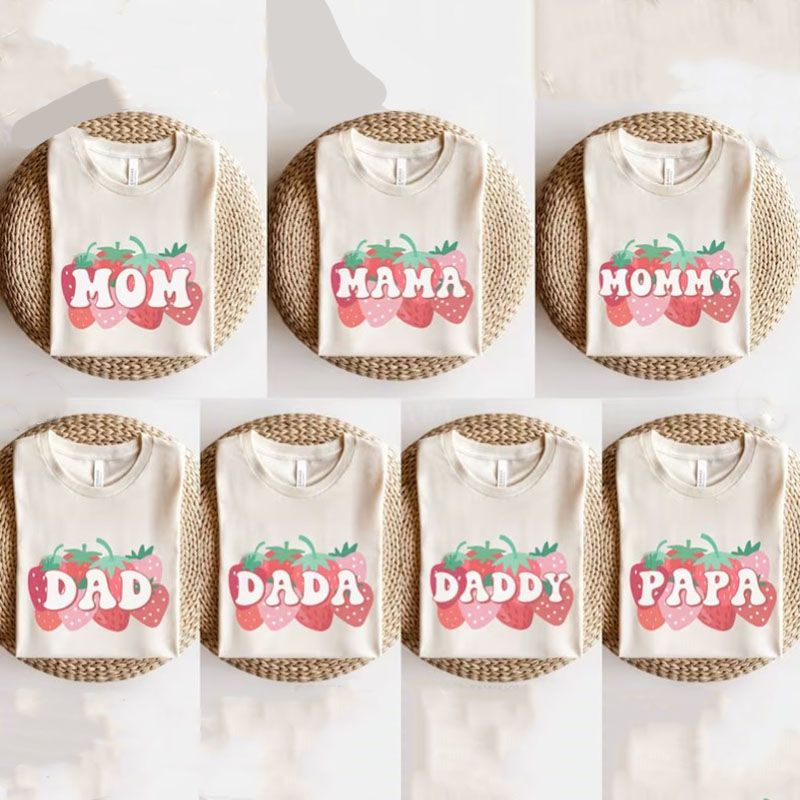[Adult Tee]Berry First Birthday Family Matching T-shirt