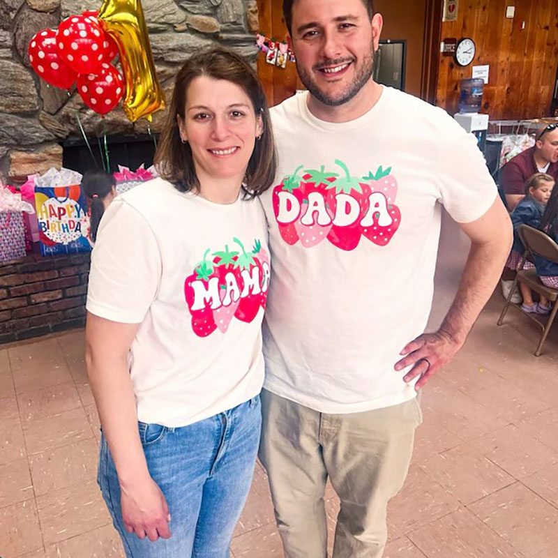 [Adult Tee]Berry First Birthday Family Matching T-shirt