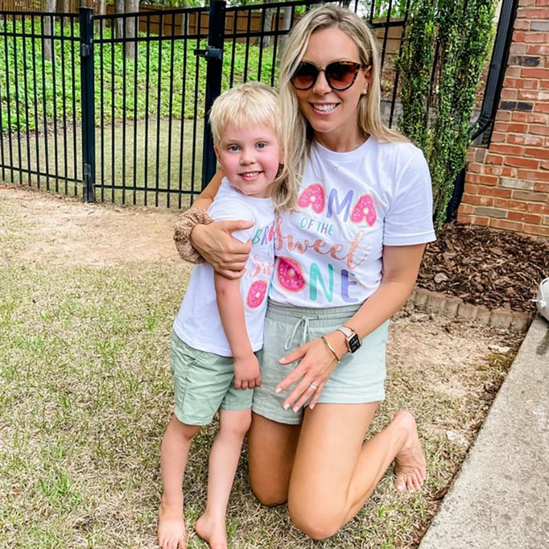 [Adult Tee]Family Matching Sweet One Donut Girl Birthday T-shirt