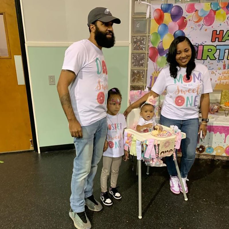 [Adult Tee]Family Matching Sweet One Donut Girl Birthday T-shirt