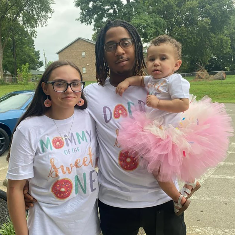 [Adult Tee]Family Matching Sweet One Donut Girl Birthday T-shirt