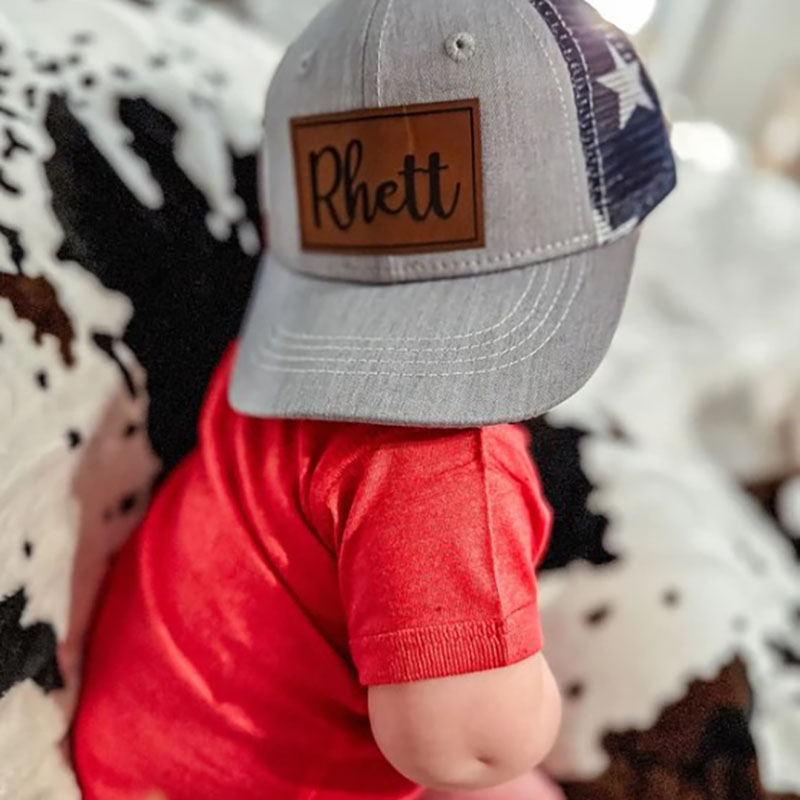 American Name Baby USA Flag Mesh hat