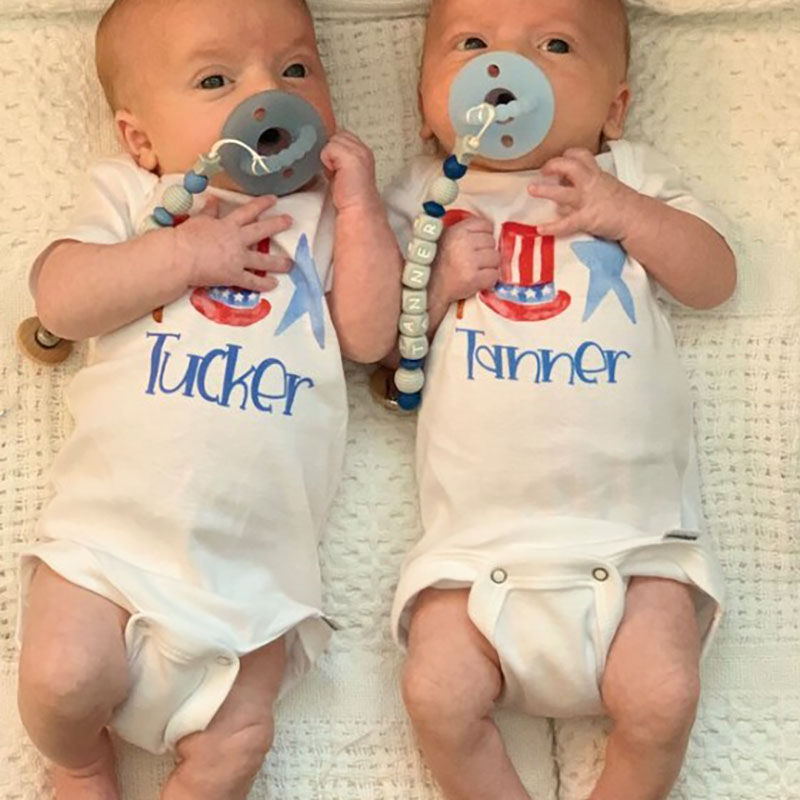 [Baby Bodysuit]Cute Patriotic Name Bodysuit