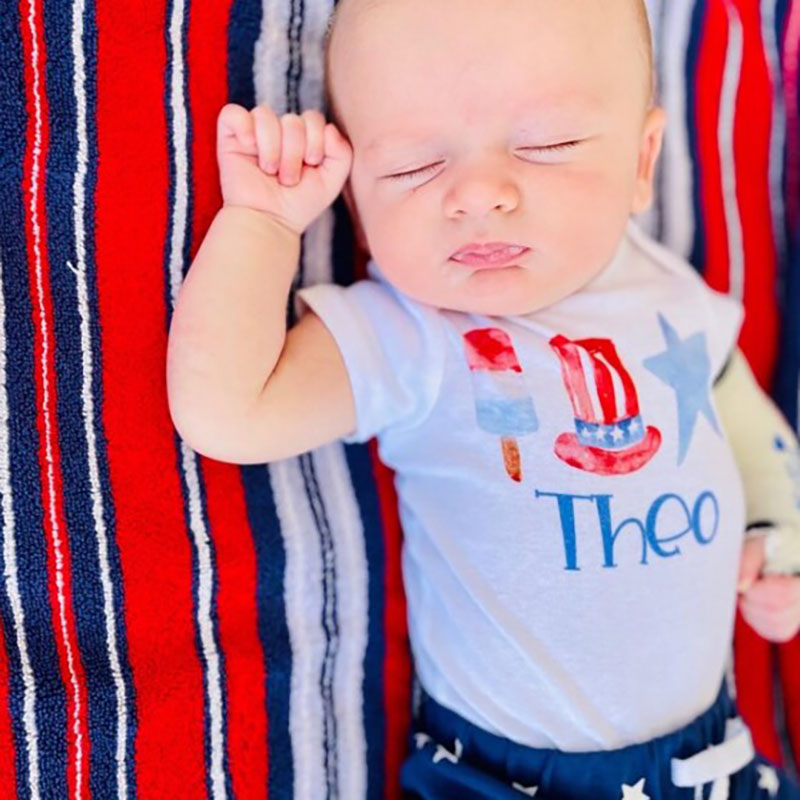 [Baby Bodysuit]Cute Patriotic Name Bodysuit