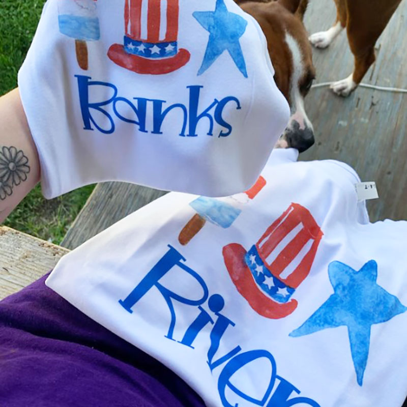 [Youth Shirt / 2-14 Years] Cute Patriotic Name T Shirt