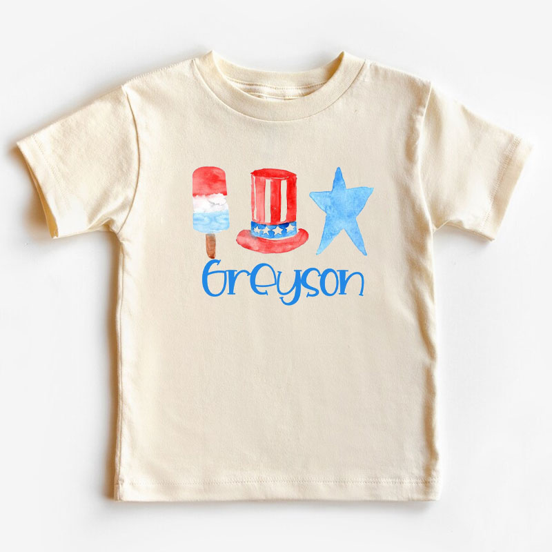 [Youth Shirt / 2-14 Years] Cute Patriotic Name T Shirt