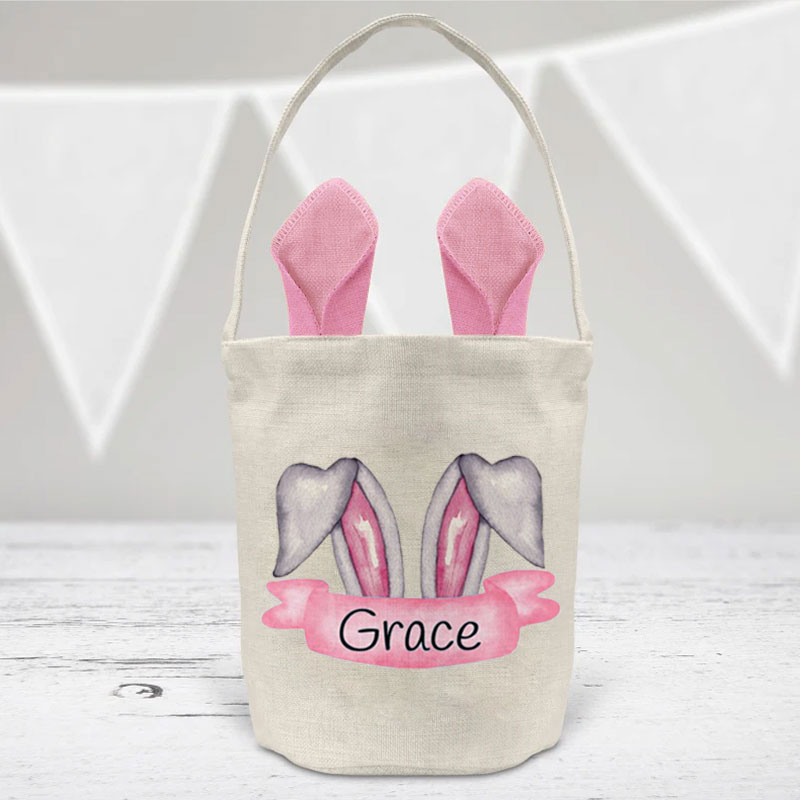 Easter Bunny Basket Kid Tote Bag