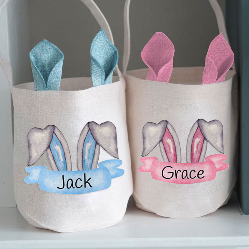 Easter Bunny Basket Kid Tote Bag