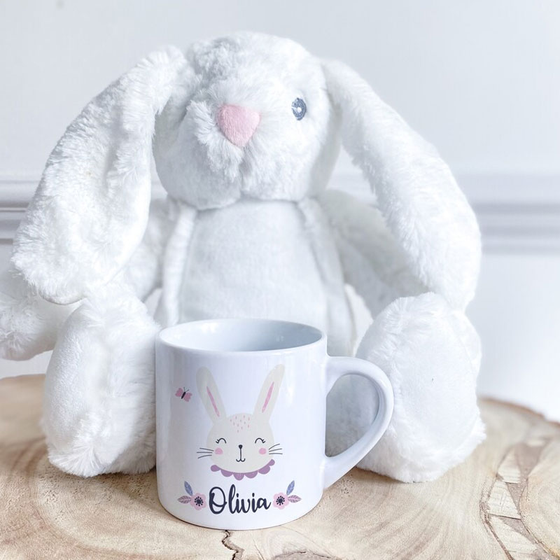 Easter Bunny Kids Mug Cute Rabbit