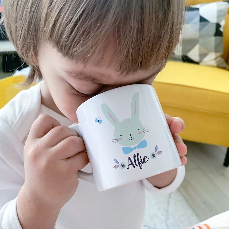 Easter Bunny Kids Mug Cute Rabbit