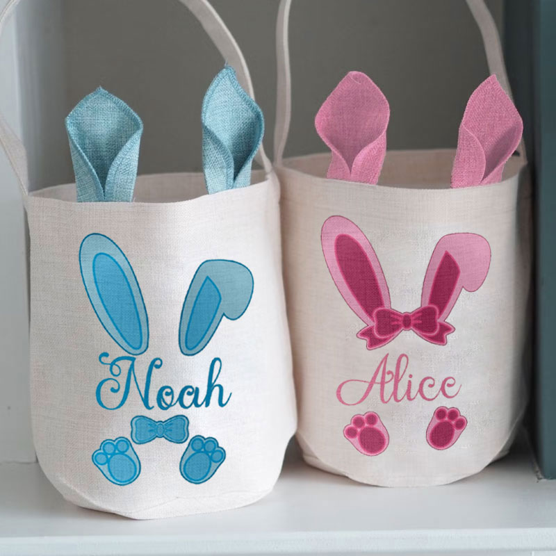Easter Bunny Tote Bag Bunny Ears Basket