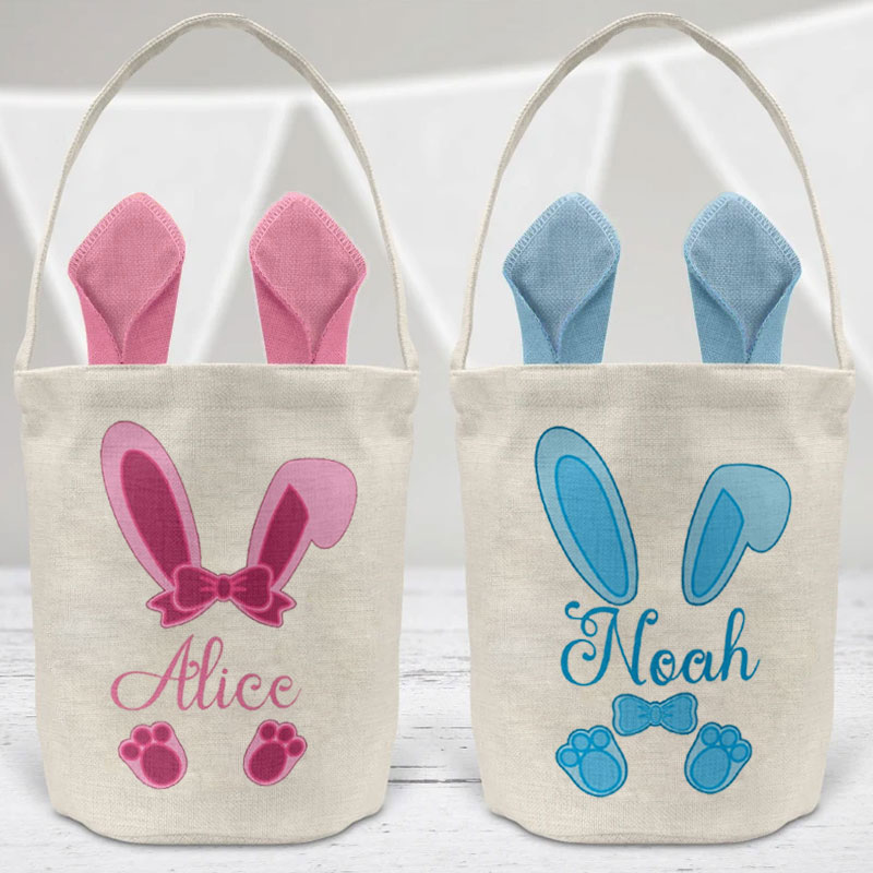 Easter Bunny Tote Bag Bunny Ears Basket