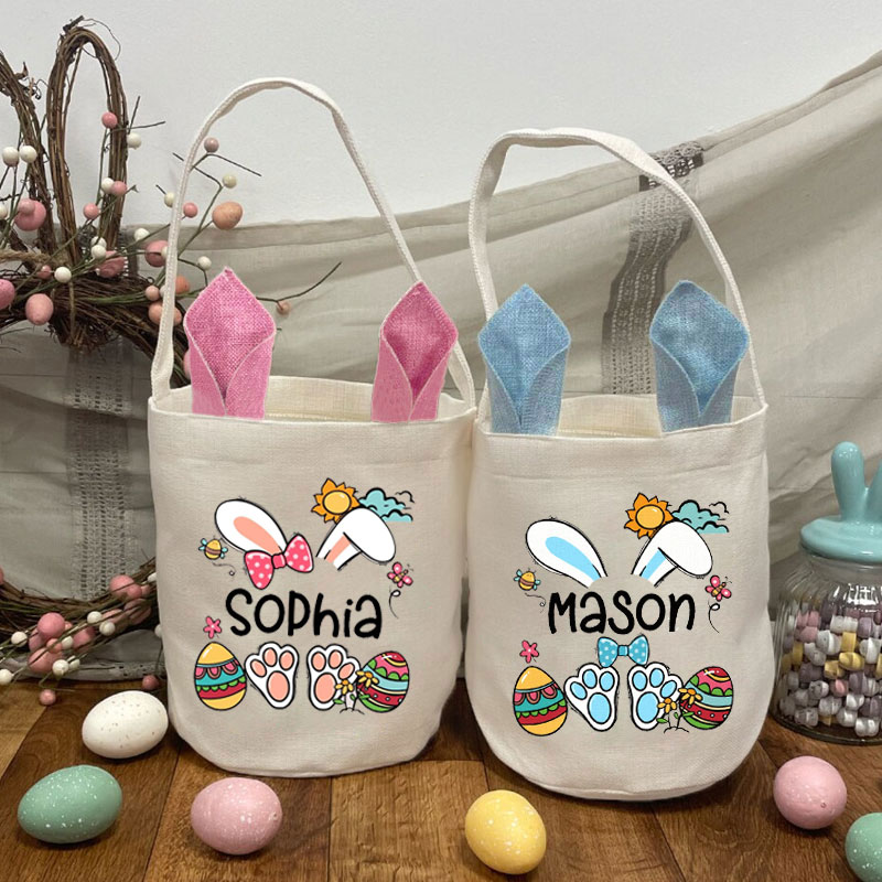 Easter Tote Bag Kid Easter Bunny Bag