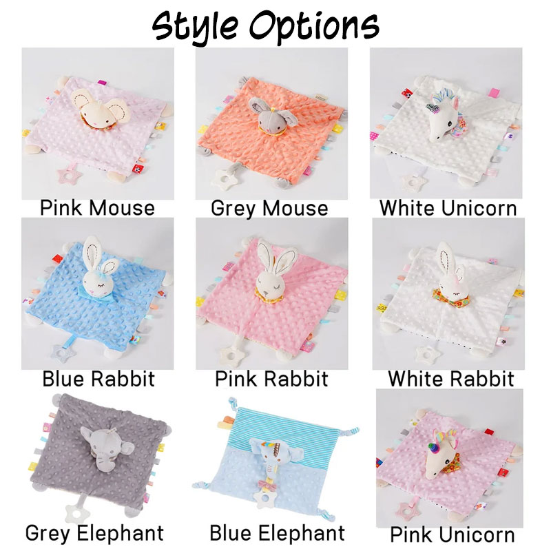 Embroidered Baby Comforter Stuffed Animal Comforter