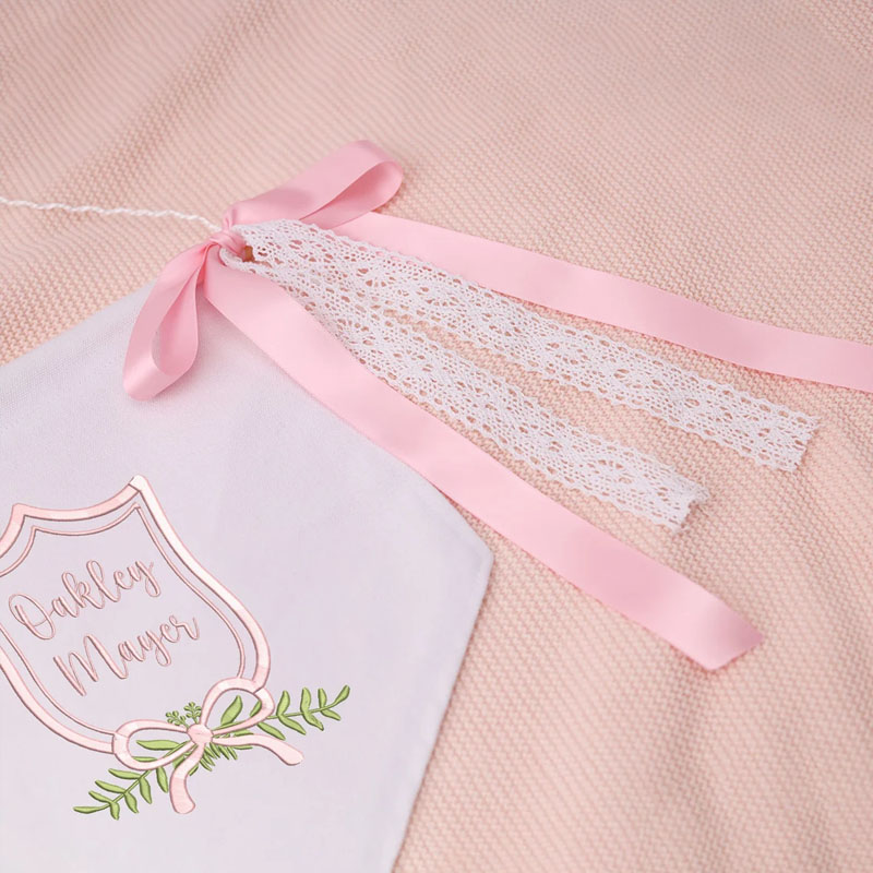 Embroidered Baby Name Flag Welcome Baby Banner