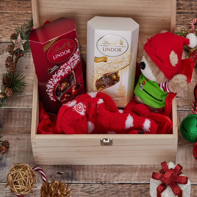 Personalised Snowflakes Christmas Eve Box for Children