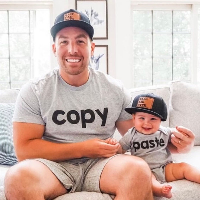 Engraved Daddy And Kid Best Ever Snapback Hat