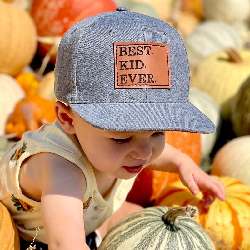 Engraved Daddy And Kid Best Ever Snapback Hat