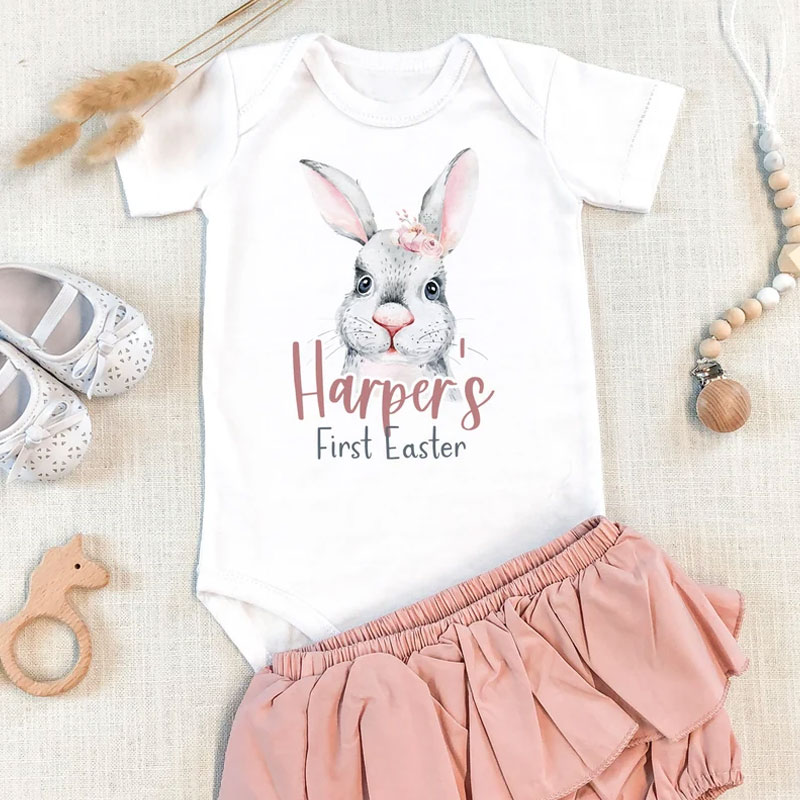 First Easter baby Bodysuit Bunny easter outfit