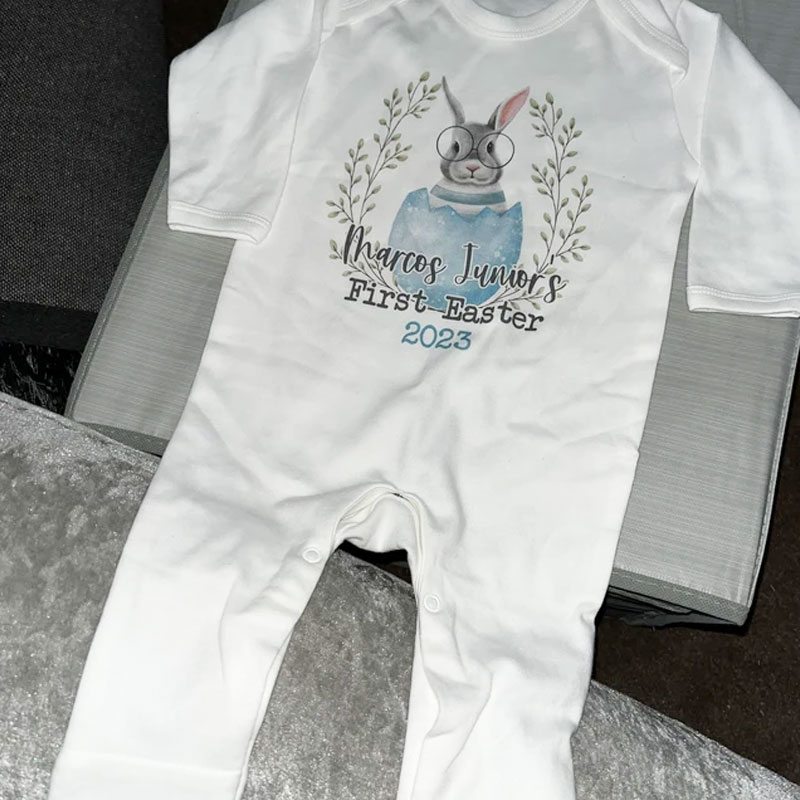 First Easter baby sleepsuit 2024 baby grow
