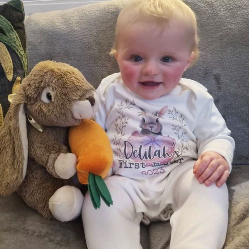 First Easter baby sleepsuit 2024 baby grow