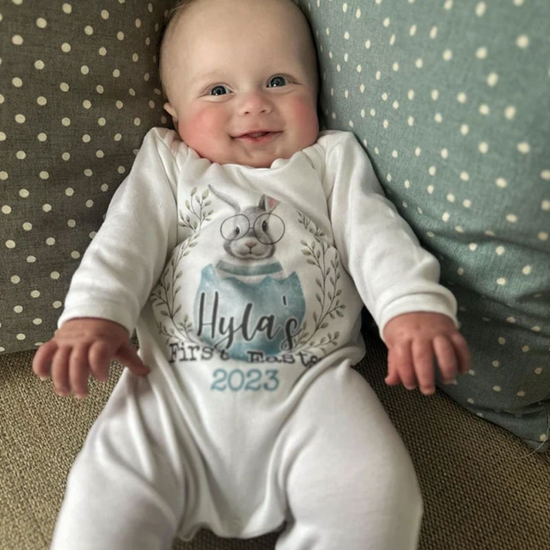 First Easter baby sleepsuit 2024 baby grow